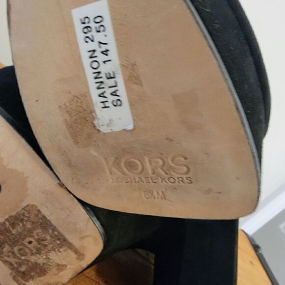 Kors Michael Kors Hannon Ankle Strap Platform black size 8.5 - Picture 7 of 9
